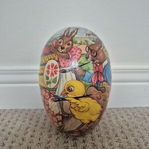 Vintage German Paper Mache Easter Egg Antique Collectible